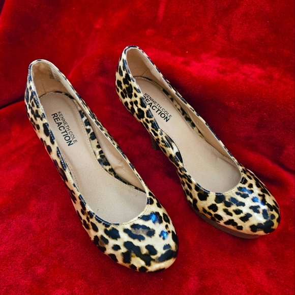 Kenneth Cole Reaction Leopard Print Women's Shoes-Size 9M - Picture 7 of 9